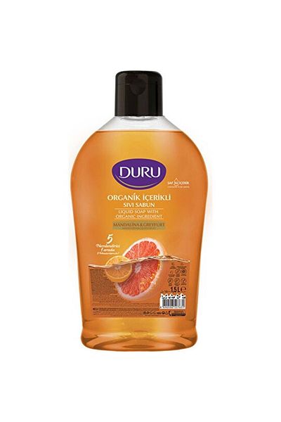 Duru Organic Container Tangerine & Grapefruit Liquid Soap 1.5lt