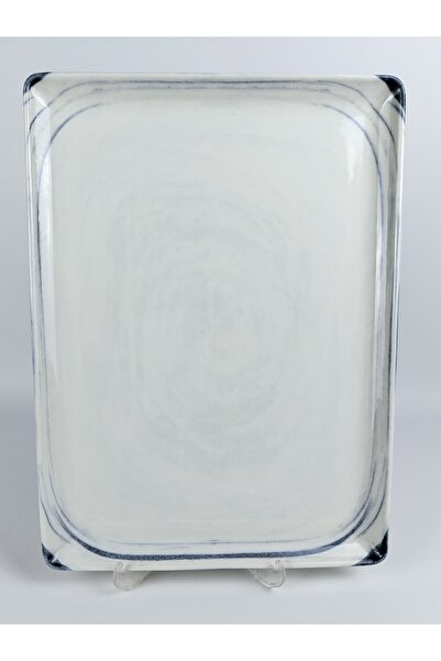 Kütahya Porselen Dikdörtgen Büyük Boy Kayık Tabağı Çeşitleri 35 Cm