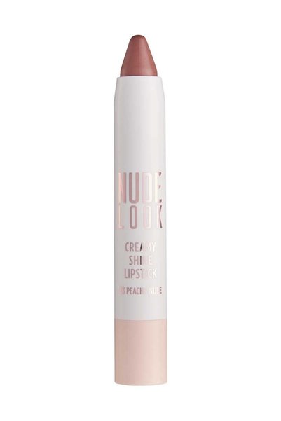Golden Rose Nude Look Creamy Shine Lipstick-03 Peachy Nude-kalem Ruj