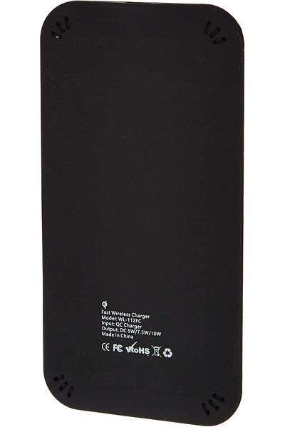 X.Cell لوحة شحن لاسلكية سريعة ومدمجة XL-WL-112FC، خرج 10 وات، سطح سيليكون مضاد للانزلاق - (عبوة من قطعة واحدة)