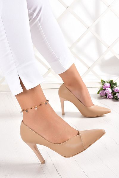 Erkan Saçmacı Veronica Ten Vegan Jatqılı Stiletto 9 Cm