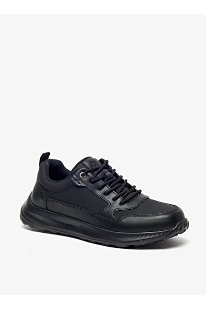 Duchini Men's Solid Sneakers with Lace-Up Closure