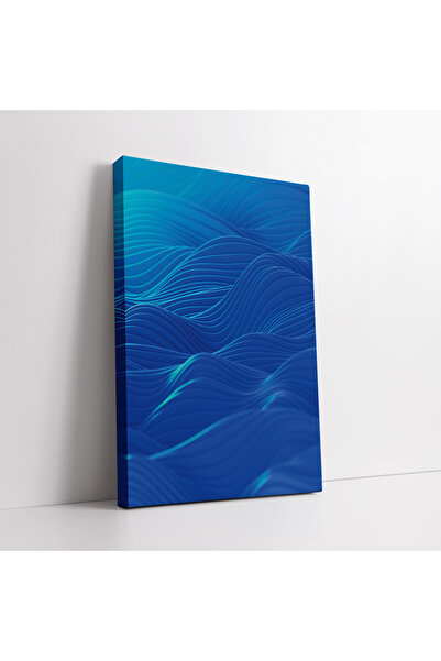 KOSS Dijital Tablou modern pe pânză cu modele albastre abstracte