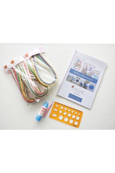 Neşeli Quilling Kitapçıklı Quilling Öğreniyorum Seti 3