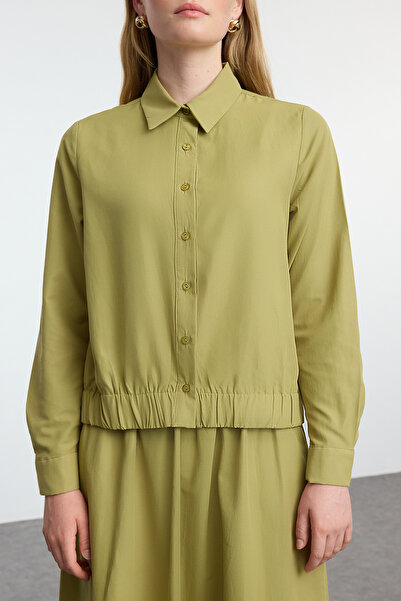Trendyol Modest KHaki színes gombos öltöny - TCTAW25US00079