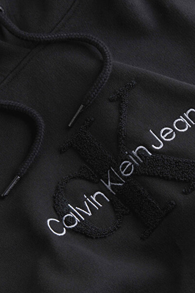 Calvin Klein CHENILLE MONOLOGO HOODIE DRESS