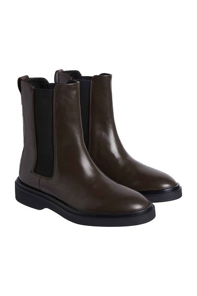 Calvin Klein Μπότα Chelsea - Flat Top, Lth Model