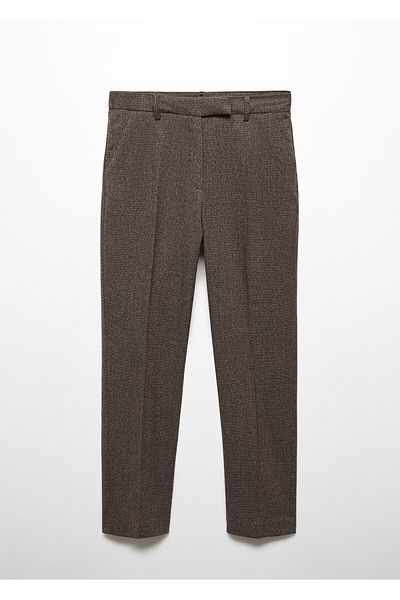 MANGO Woman 67060471 Model Gray Women's Trousers