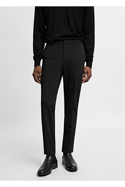 MANGO Men's Black Trousers -67100645