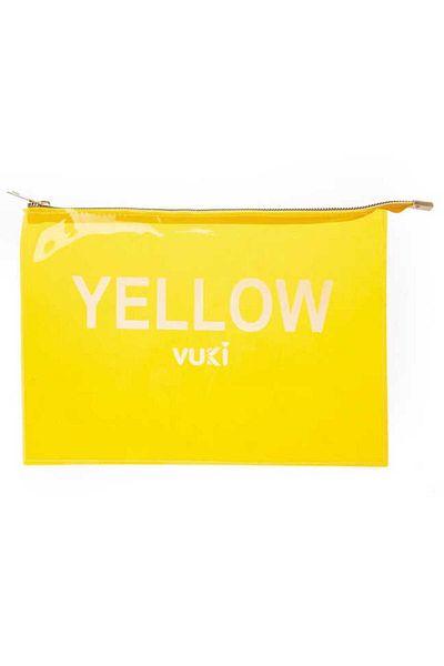 BUKİVUKİ KİDS COLLECTİON Vuki A4 Zippered File Yellow 105
