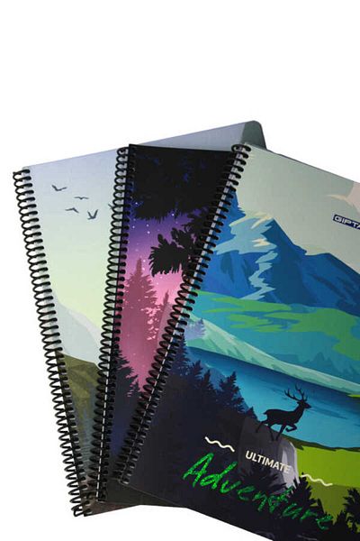 Gıpta 80 Sheets Lined A4 Spiral Paper Cover Notebook