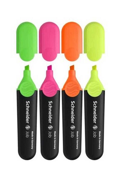 SCHNEIDER Job Highlighter Set of 4 Cardboard Box
