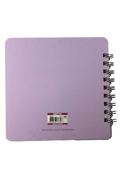 Gıpta Spiral Hard Cover Notebook 100 Sheets Lined 16 X 16 Cm