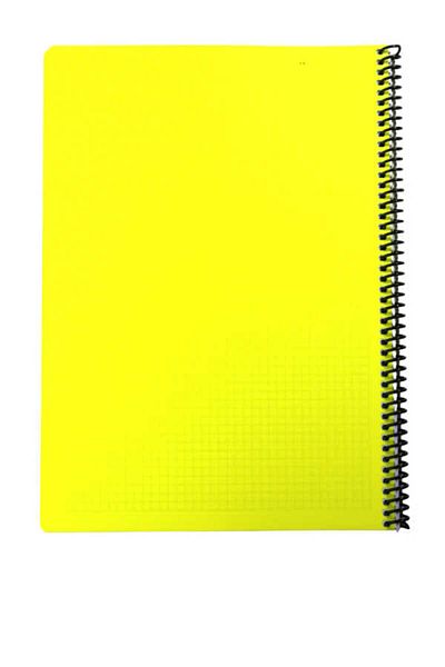 Mynote Flex A4 60 Sheets Checked Spiral Plastic Neon Cover Notebook