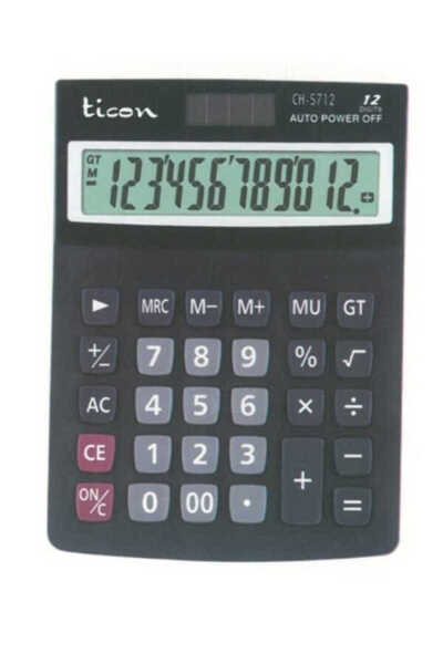 Ticon Hesap Makinesi Dijital 12 Rakam Ch-5712