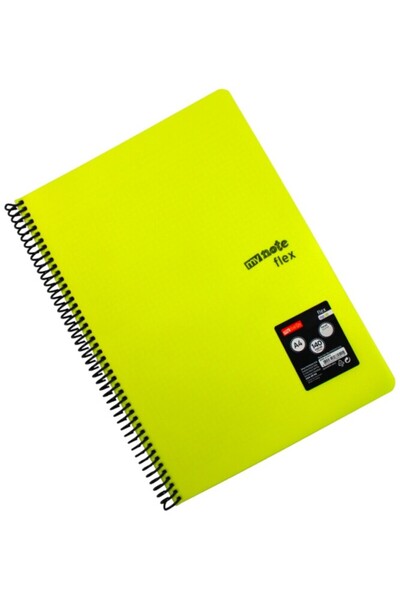 Mynote Flex A4 140 Sheets Checked Spiral Plastic Cover Notebook