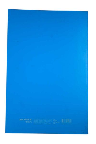 Mopak A4 60 Sheets Unlined Plastic Cover School Notebook