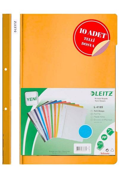 Leitz Pack of 10 Orange Ring Binder