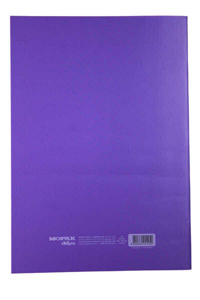 Mopak A4 80 Sheets Checked Plastic Cover School Notebook