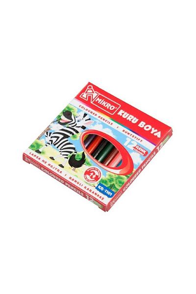 Mikro Kr-1101 12 Pieces Half Size Dry Paint Pen