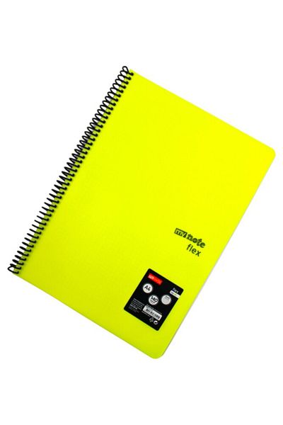 Mynote فليكس A4 140 ورقة غطاء بلاستيكي حلزوني مربعات