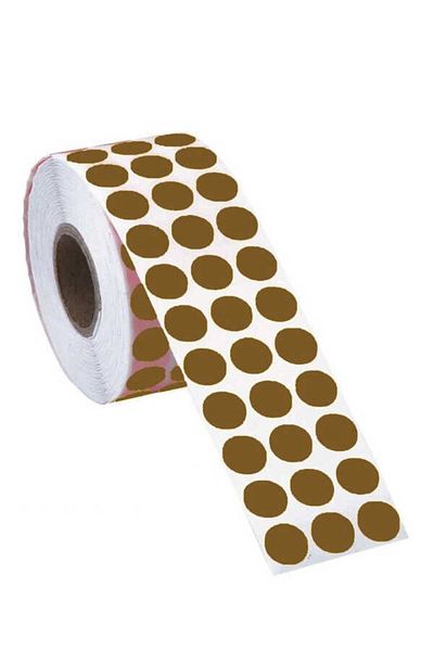 Tanex Αυτοκόλλητο Dot 10 mm - 5000 τεμάχια Kraft