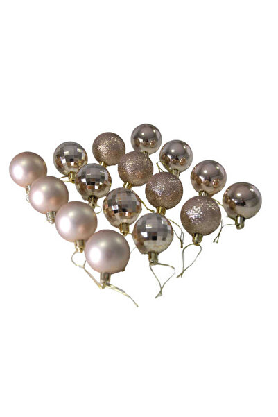 Orca Χριστουγεννιάτικο Στολίδι Μπάλα Πεύκου Χρυσό 5 εκ. Σετ 8 τεμαχίων