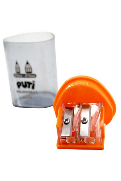 Puti 06376 Model Plastic Pencil Sharpener - Double Compartment