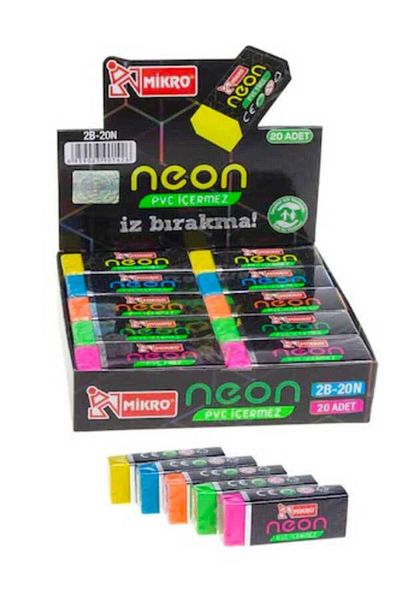 Mikro Neon Eraser 2B-20 (1 Piece)