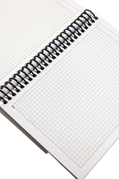 Dilman Caiet cu copertă rigidă în carouri spiralate DİLMAN 120 FOI 16 x 22 cm