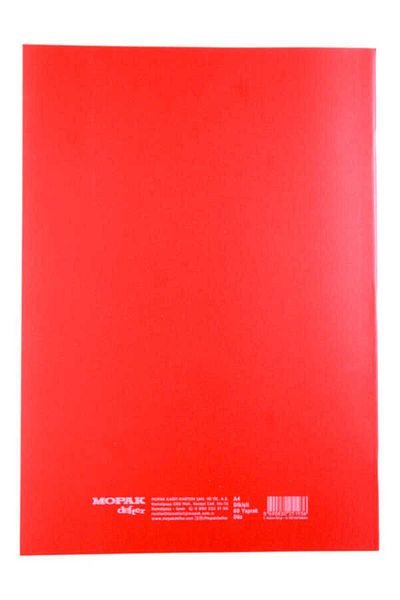 Mopak A4 60 Sheets Unlined Plastic Cover School Notebook