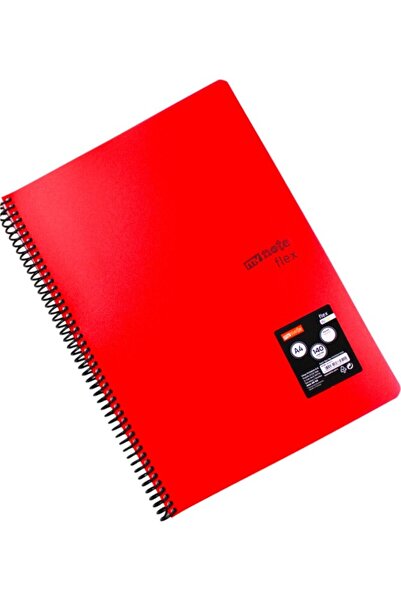 Mynote Flex A4 140 Sheets Checked Spiral Plastic Cover Notebook