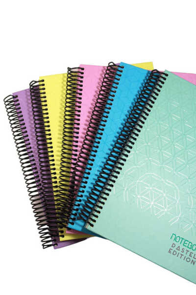 Mikro Caiet de școală cu carouri Edıtıon Pastel 120 coli 17 X 24 Cm