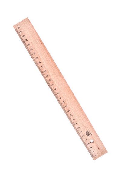 HATAS Wooden Ruler 30 Cm 0035