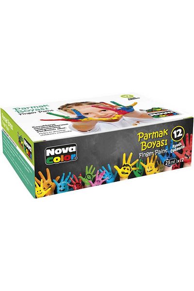 Nova Color Nc-460 Finger Paint 12pcs