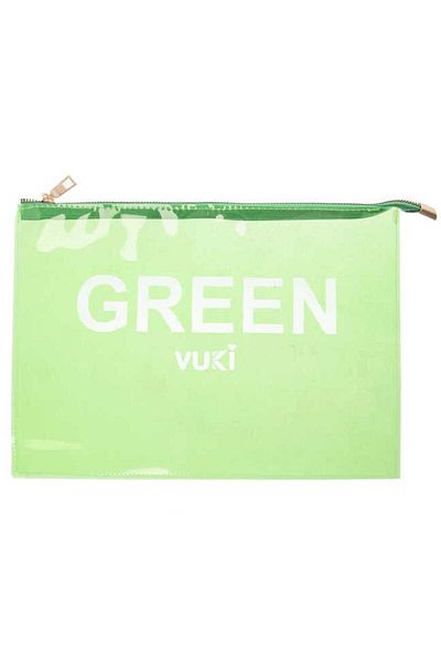 BUKİVUKİ KİDS COLLECTİON Vuki A4 Zippered File Green 105