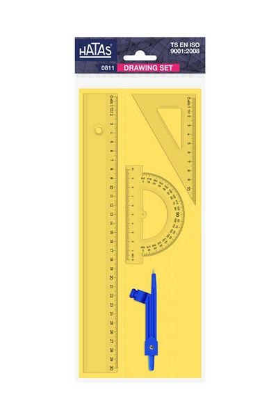 HATAS Eco Jibbed Drawing Set with 30 Cm Ruler 0811