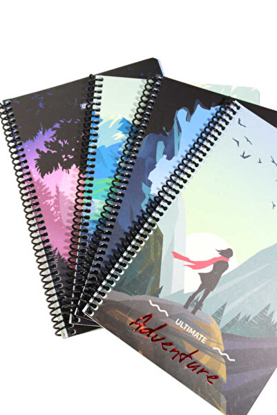 Gıpta 80 Sheets Checked Cardboard Cover Spiral Notebook 17 X 24 Cm