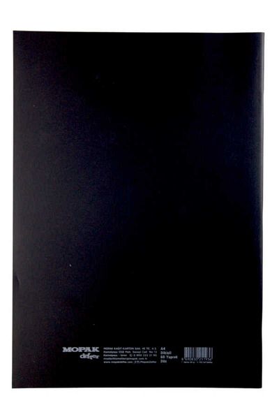 Mopak A4 60 Sheets Unlined Plastic Cover School Notebook