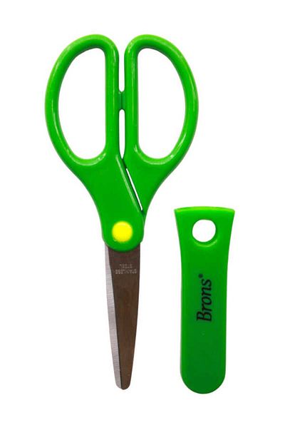 Brons Student Scissors with Protection Cover Br-702