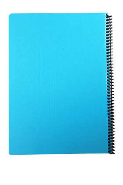 Mynote Flex A4 60 Sheets Checked Spiral Plastic Neon Cover Notebook