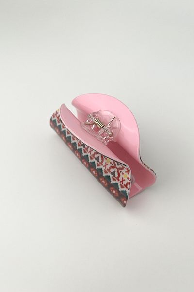 Modex 8cm Ethnic Patterned Oval Latch Buckle