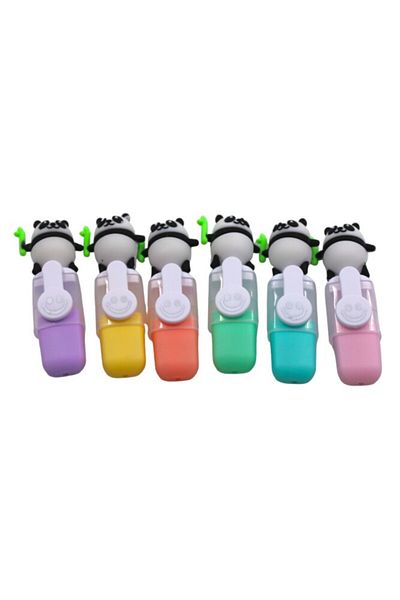 Kırtasiye Ofisi 6-Piece Highlighter Panda Pen Set - KC-228 with Head