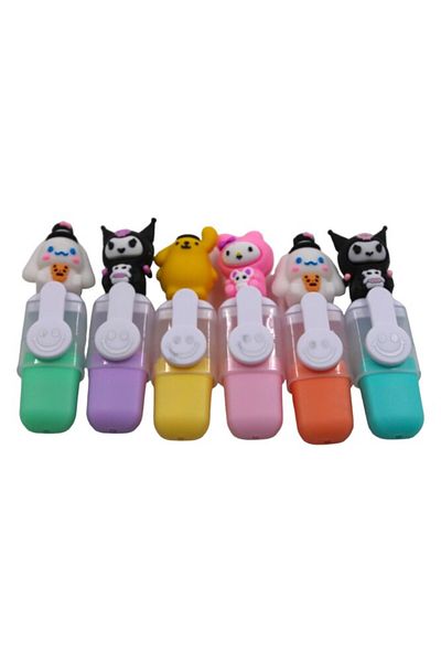 Kırtasiye Ofisi 6-Piece Highlighter Cute Monsters - 1 Kc-228 with Head