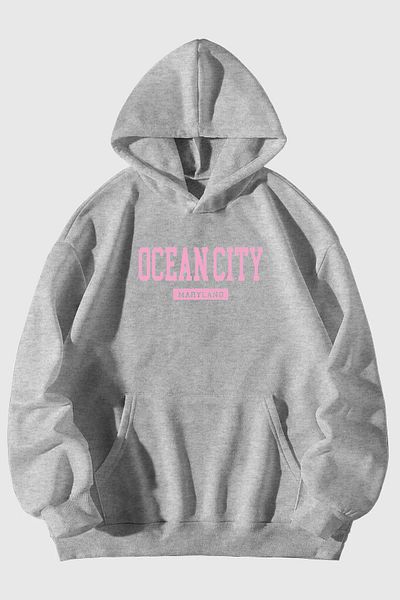 BEGRİFF Ocean City Unisex Hooded Sweatshirt