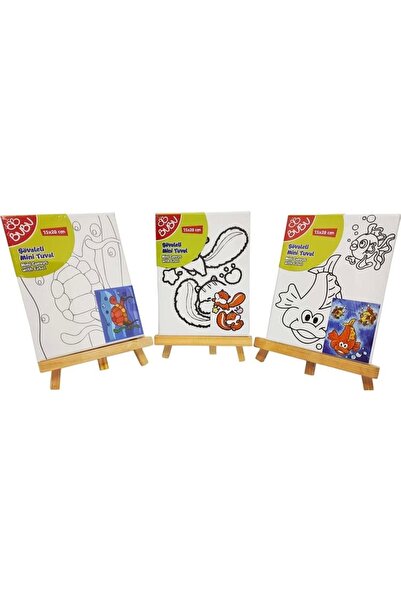 Bubu Bu-bu Şövaleli Mini Tuval 15x20cm - -tu0019 -tekli