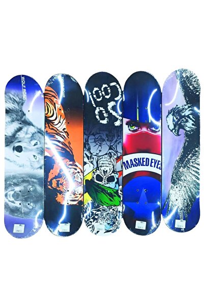 Genel Markalar Desenli 79 cm ışıklı tekerlekli kaykay, eğlence ve spor için i...