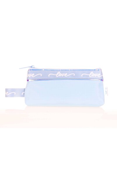 KAUKKO Mirror Baggy Kalem Çantası Açık Mavi K2668