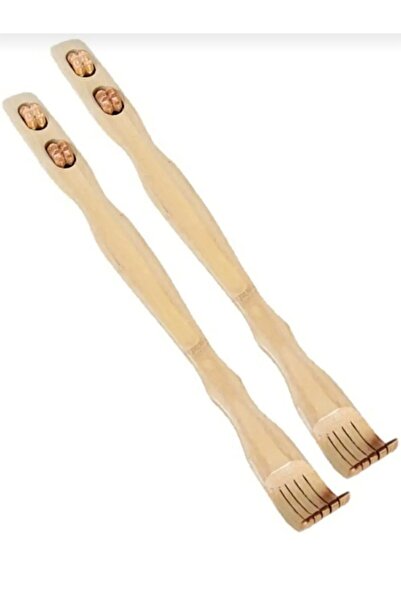 Genel Markalar 2 ADET Bambu Ahşap Sırt Kaşıyıcı Sırt Kaşıma Aleti 47 cm Teker...