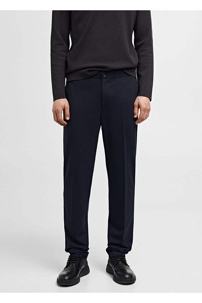 MANGO Man Cotton Slim Fit Trousers